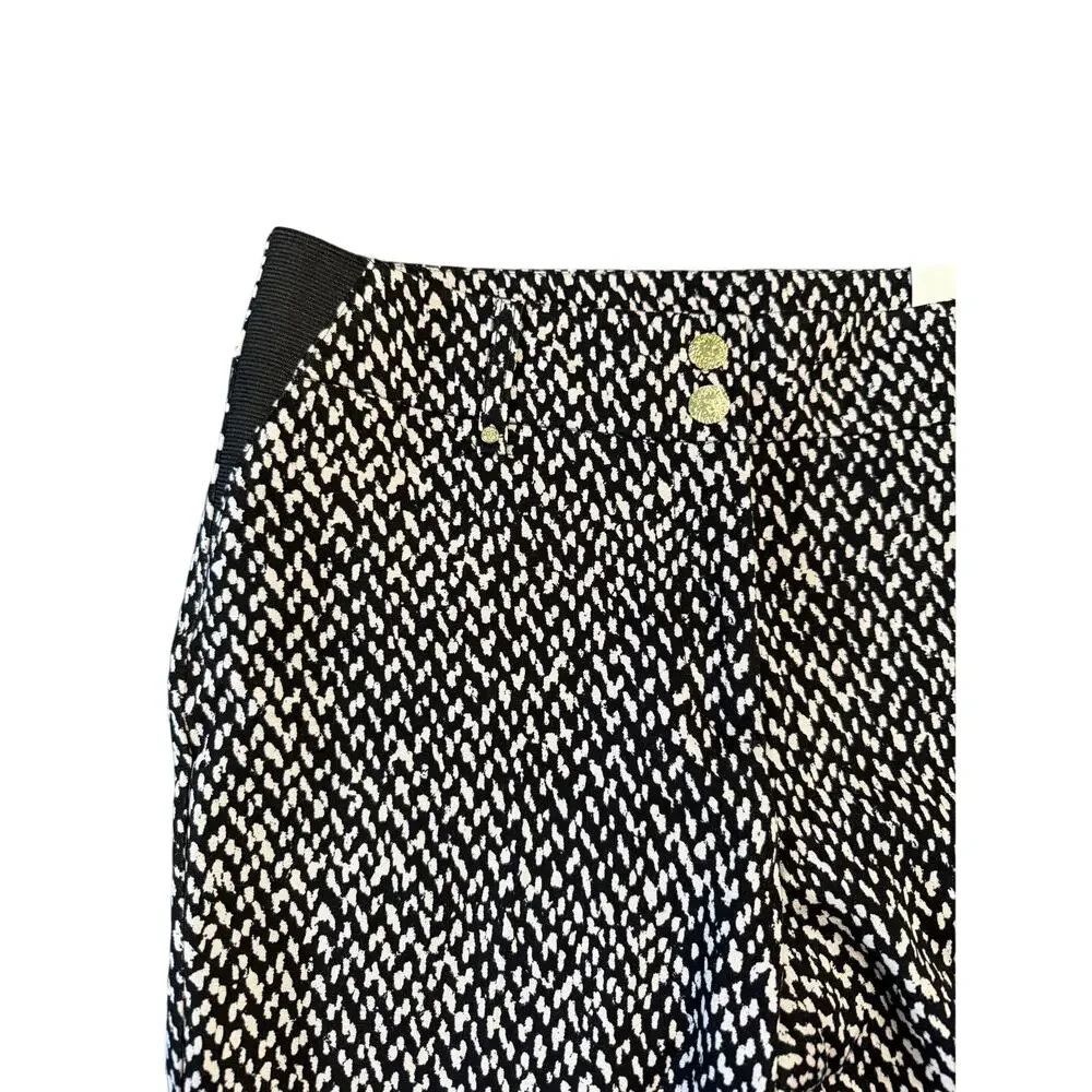 Anne Klein Women's Oyster Shell Black Dress Pants - Size 4